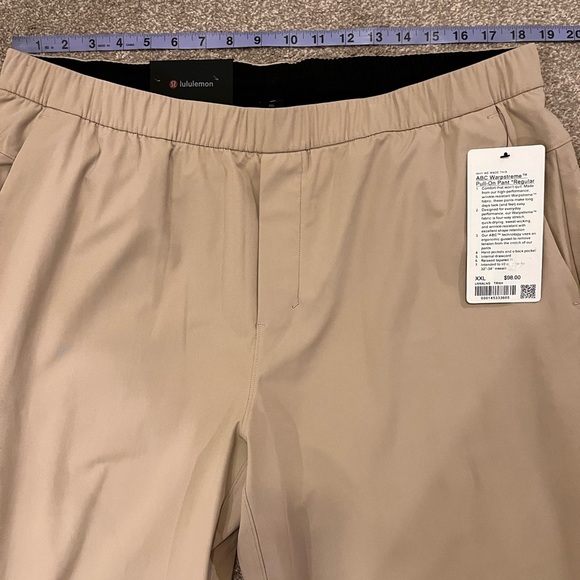Brand New Mens Lululemon ABC Pull On Pants Warpstreme Size XXL NWT - Picture 5 of 13